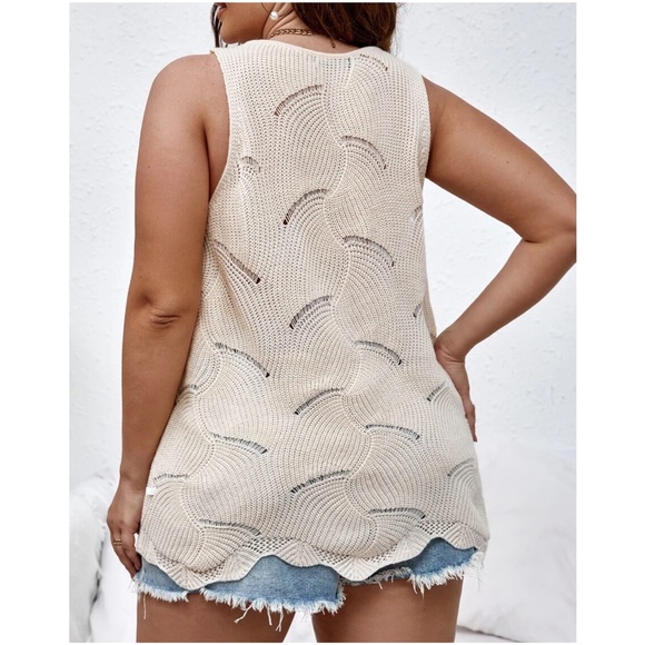 Plus Light Knit tank Top - Picture 3 of 4